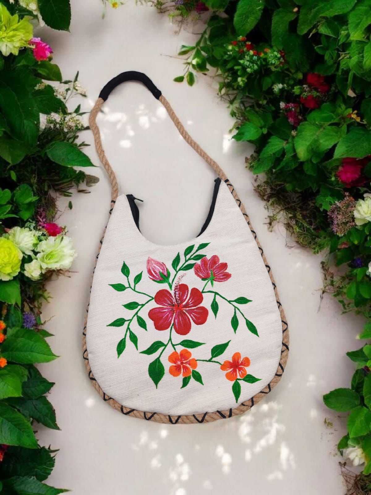 Eco-friendly products flatlay